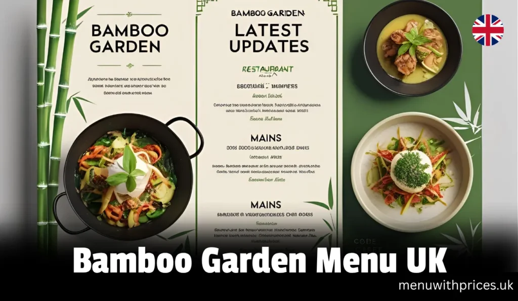 Bamboo Garden Menu UK