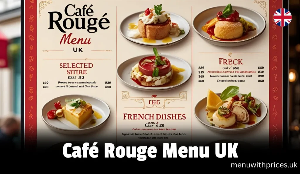 Café Rouge Menu UK