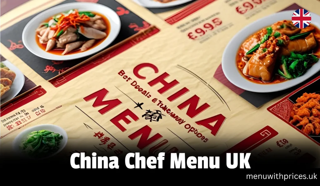China Chef Menu UK