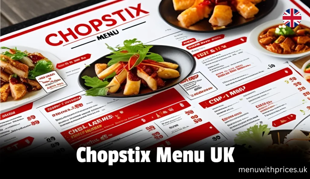 Chopstix Menu UK