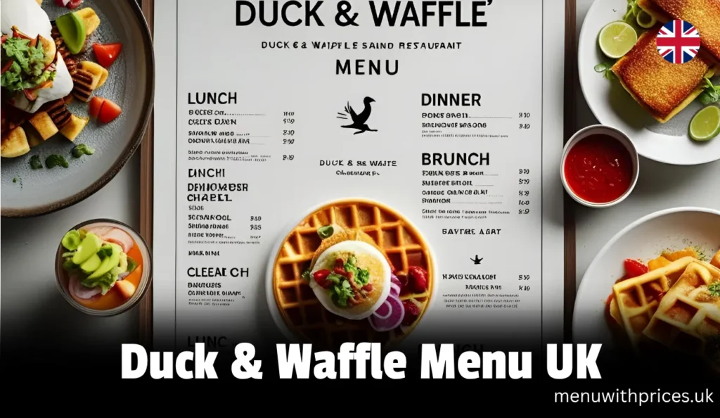 Duck & Waffle Menu UK
