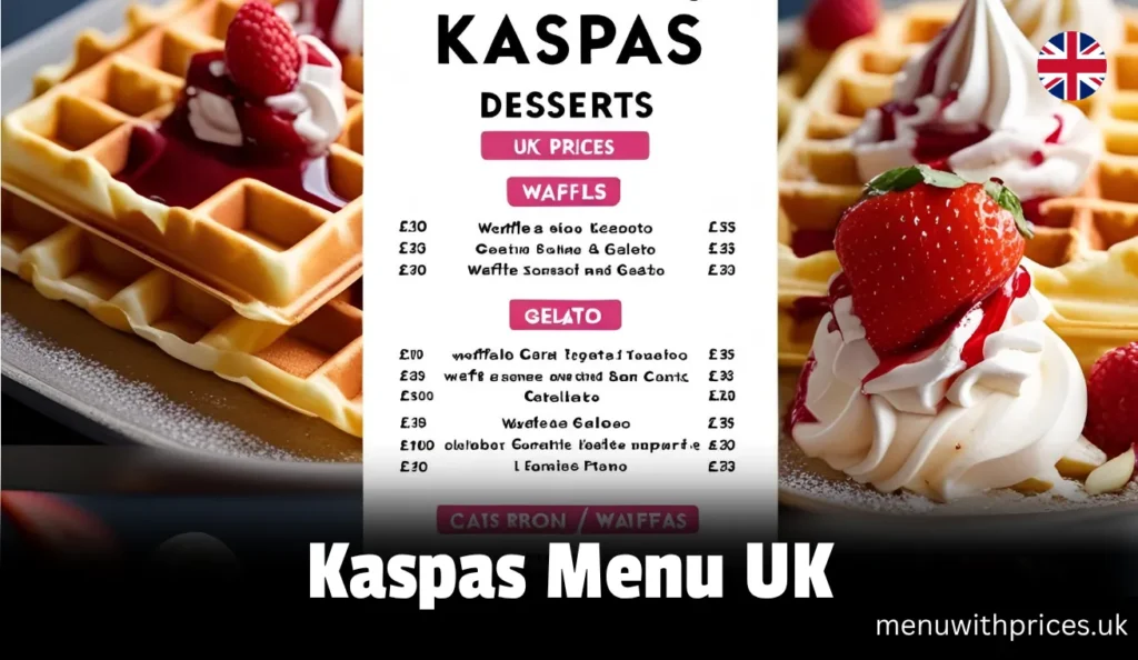 Kaspas Menu UK