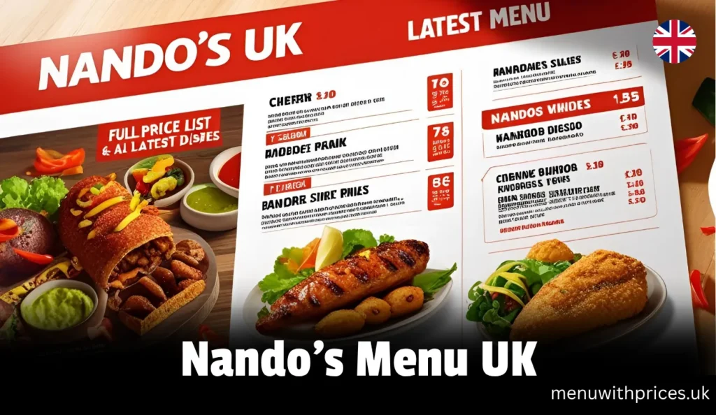 Nando's Menu UK
