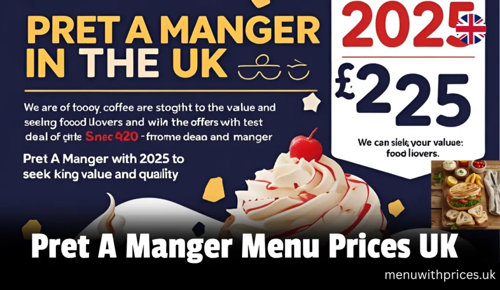 Pret A Manger Menu Prices UK
