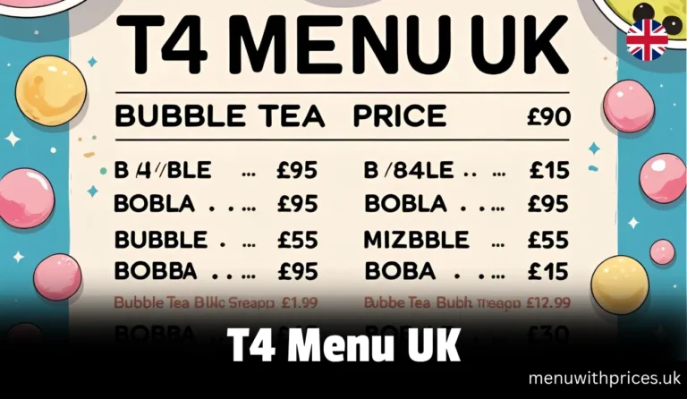 T4 Menu UK