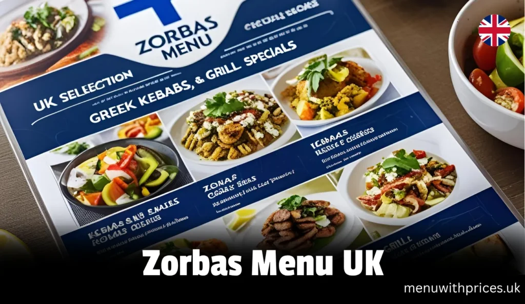 Zorbas Menu UK
