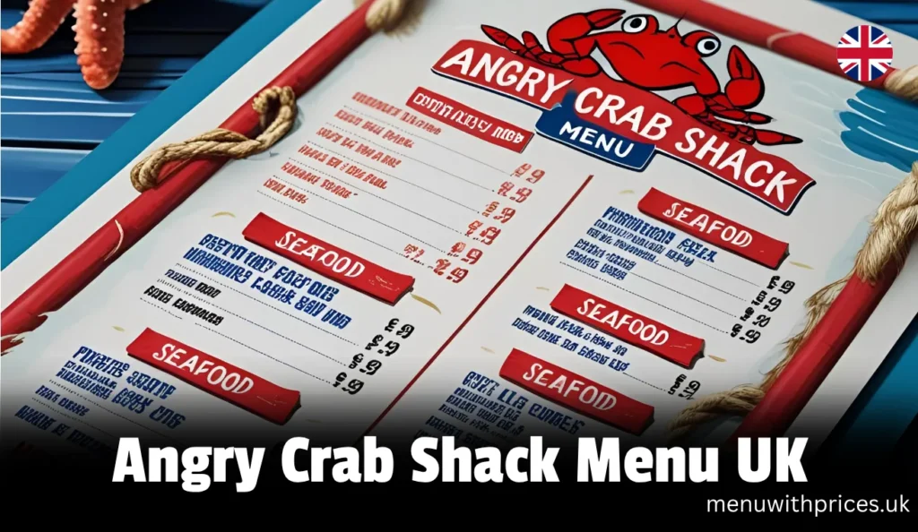 Angry Crab Shack Menu UK