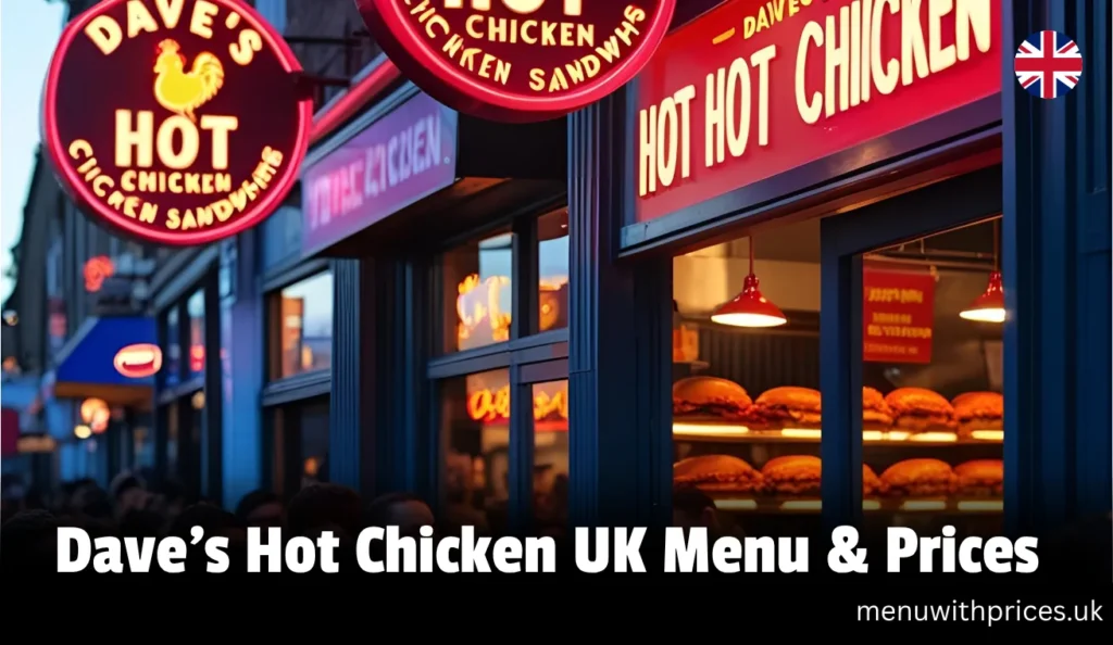 Dave's Hot Chicken UK Menu & Prices