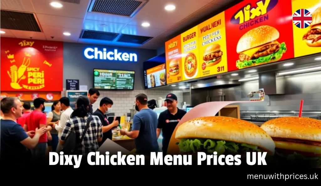 Dixy Chicken Menu Prices UK