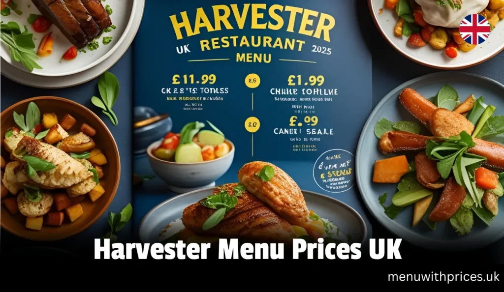 Harvester Menu Prices UK